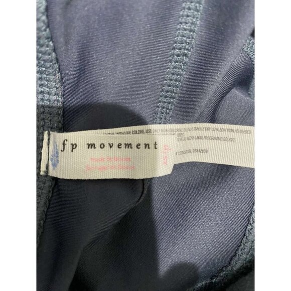 Free People Movement Gray Virgo Leggings Curved Slit Back Cuffs Petite Size XS - Picture 5 of 6